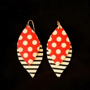 Polka Dot and Striped Earrings
